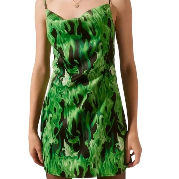 Urban Outfitters Mallory Cowl Slip Dress
